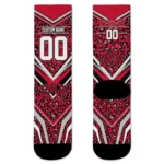Unlv Rebels Socks Personalized Leopard Print Red Black Best Selling