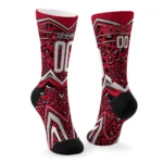 Unlv Rebels Socks Personalized Leopard Print Red Black Best Selling