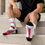 Unlv Rebels Socks Personalized Nautical Icons Red White Best Selling