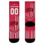 Unlv Rebels Socks Personalized Star Stripes Red White Best Selling
