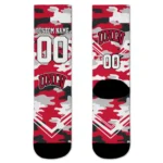 Unlv Rebels Socks Personalized Woodland Camo Red Best Selling