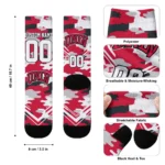 Unlv Rebels Socks Personalized Woodland Camo Red Best Selling