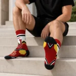 Usc Trojans Socks Personalized Arrow Blocks Red Best Selling