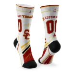 Usc Trojans Socks Personalized Nautical Icons Red White Best Selling