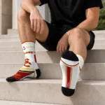 Usc Trojans Socks Personalized Nautical Icons Red White Best Selling