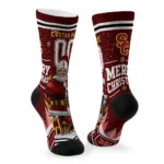 Usc Trojans Socks Personalized Snowy Scene Red White Best Selling