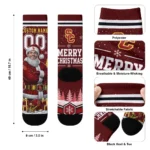 Usc Trojans Socks Personalized Snowy Scene Red White Best Selling