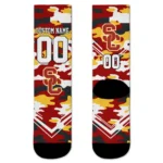 Usc Trojans Socks Personalized Woodland Camo Red Best Selling