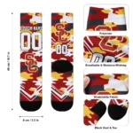 Usc Trojans Socks Personalized Woodland Camo Red Best Selling