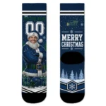 Utah Jazz Socks Personalized Snowy Scene Navy White Best Selling