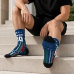 Utah Jazz Socks Personalized Star Stripes Navy White Best Selling