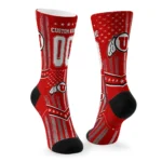 Utah Utes Socks Custom Star Stripes Red White Best Selling