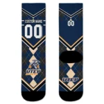 Utep Miners Socks Personalized Argyle Pattern Blue Best Selling