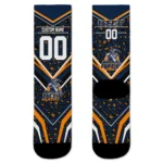 Utep Miners Socks Personalized Leopard Print Blue Black Best Selling