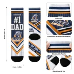 Utep Miners Socks Personalized Pinstripe Chevron Blue White Best Selling