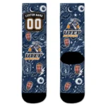 Utep Miners Socks Personalized Scattered Icons Blue Best Selling