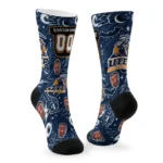 Utep Miners Socks Personalized Scattered Icons Blue Best Selling