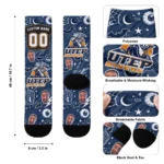 Utep Miners Socks Personalized Scattered Icons Blue Best Selling