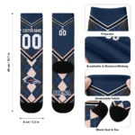 Utsa Roadrunners Socks Customized Argyle Pattern Orange Best Selling