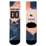 Utsa Roadrunners Socks Customized Geometric Tech Orange Best Selling