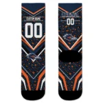 Utsa Roadrunners Socks Customized Leopard Print Orange Black Best Selling