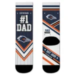 Utsa Roadrunners Socks Customized Pinstripe Chevron Orange White Best Selling