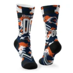 Utsa Roadrunners Socks Customized Woodland Camo Orange Best Selling