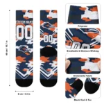 Utsa Roadrunners Socks Customized Woodland Camo Orange Best Selling