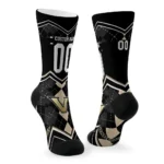 Vanderbilt Commodores Socks Custom Argyle Pattern Black Best Selling