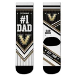 Vanderbilt Commodores Socks Custom Pinstripe Chevron Black White Best Selling
