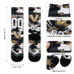 Vanderbilt Commodores Socks Custom Woodland Camo Black Best Selling