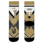 Vegas Golden Knights Socks Customized Arrow Blocks Tan Best Selling