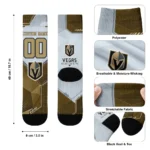 Vegas Golden Knights Socks Personalized Geometric Tech Tan Best Selling