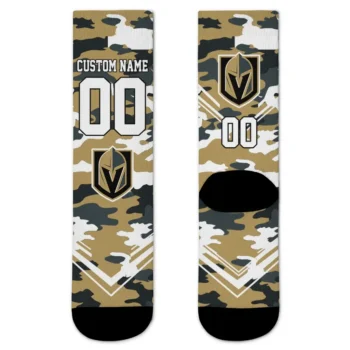 Vegas Golden Knights Socks Personalized Woodland Camo Tan Best Selling