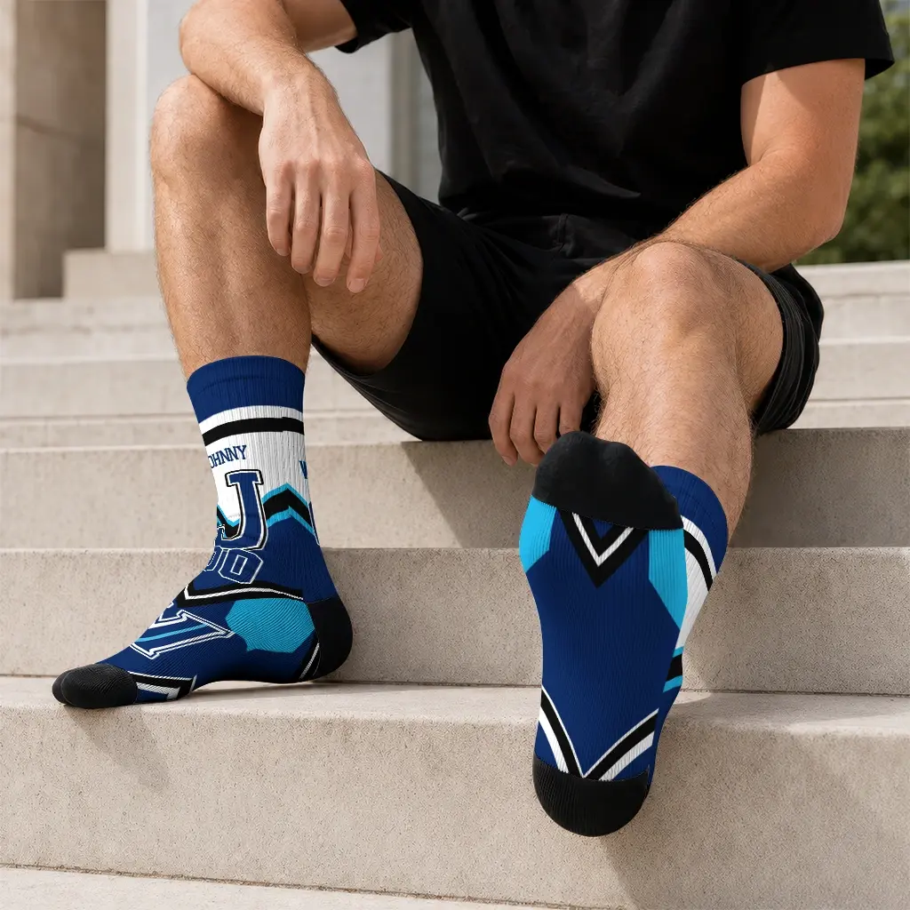 Villanova Wildcats Socks Customized Arrow Blocks Navy Latest Model Villanova Wildcats Socks Customized Arrow Blocks Navy Latest Model