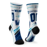 Villanova Wildcats Socks Customized Nautical Icons Navy White Best Selling