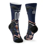 Virginia Cavaliers Socks Personalized Argyle Pattern Blue Best Selling