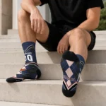 Virginia Cavaliers Socks Personalized Argyle Pattern Blue Best Selling