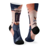 Virginia Cavaliers Socks Personalized Geometric Tech Blue Best Selling
