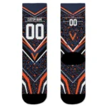 Virginia Cavaliers Socks Personalized Leopard Print Blue Black Best Selling