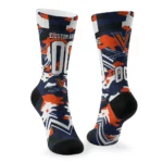 Virginia Cavaliers Socks Personalized Woodland Camo Blue Best Selling