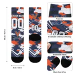 Virginia Cavaliers Socks Personalized Woodland Camo Blue Best Selling