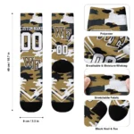 Wake Forest Demon Deacons Socks Personalized Woodland Camo Gold Best Selling