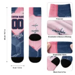 Washington Capitals Socks Custom Geometric Tech Blue Best Selling