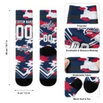 Washington Capitals Socks Custom Woodland Camo Blue Best Selling