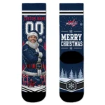 Washington Capitals Socks Customized Snowy Scene Blue White Best Selling