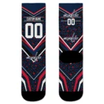 Washington Capitals Socks Personalized Leopard Print Blue Black Best Selling