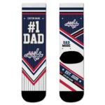 Washington Capitals Socks - Personalized Pinstripe Chevron Blue White