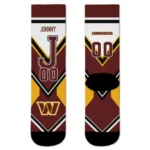Washington Commanders Socks Customized Arrow Blocks Burgundy Best Selling