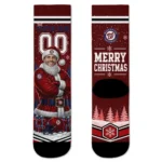 Washington Nationals Socks Customized Snowy Scene Red White Best Selling